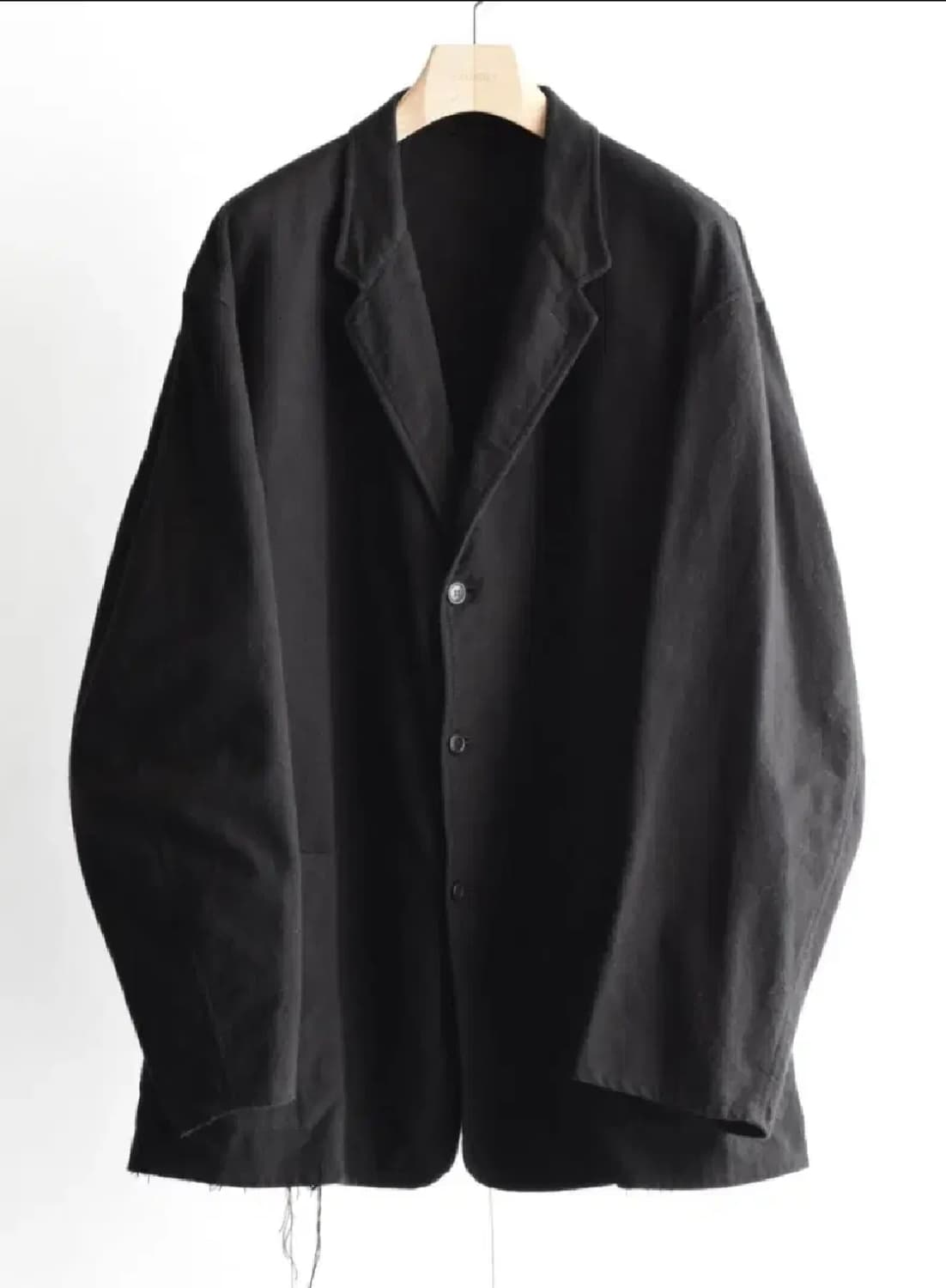 코모리 25FW cotton Flannel Jaket - Black 상품이미지1