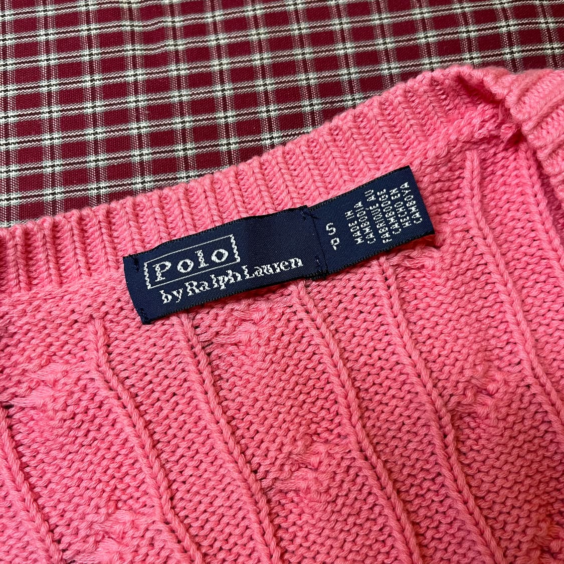 폴로랄프로렌 반팔 케이블 니트 가디건 상품이미지8