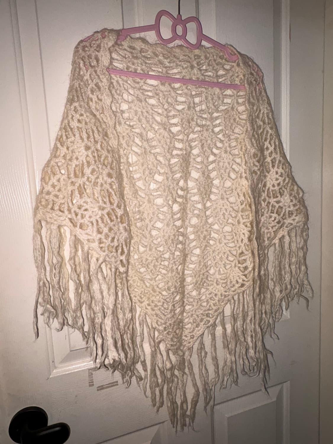 빈티지 니트 숄 아이보리 그런지 모리걸 상품이미지2