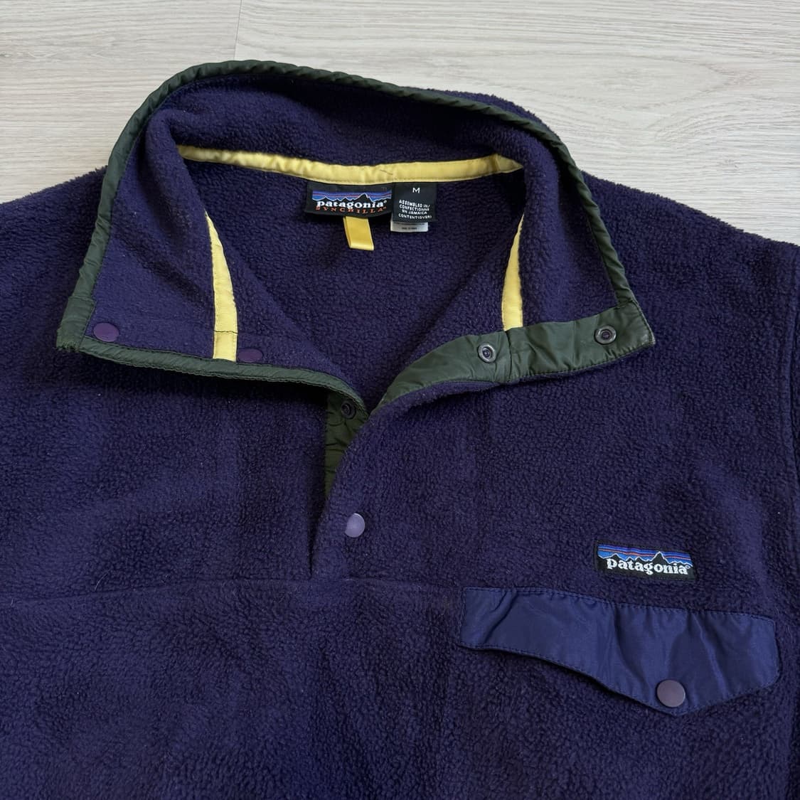 03FW 파타고니아 신칠라 스냅-T 퍼플/올리브 상품이미지2