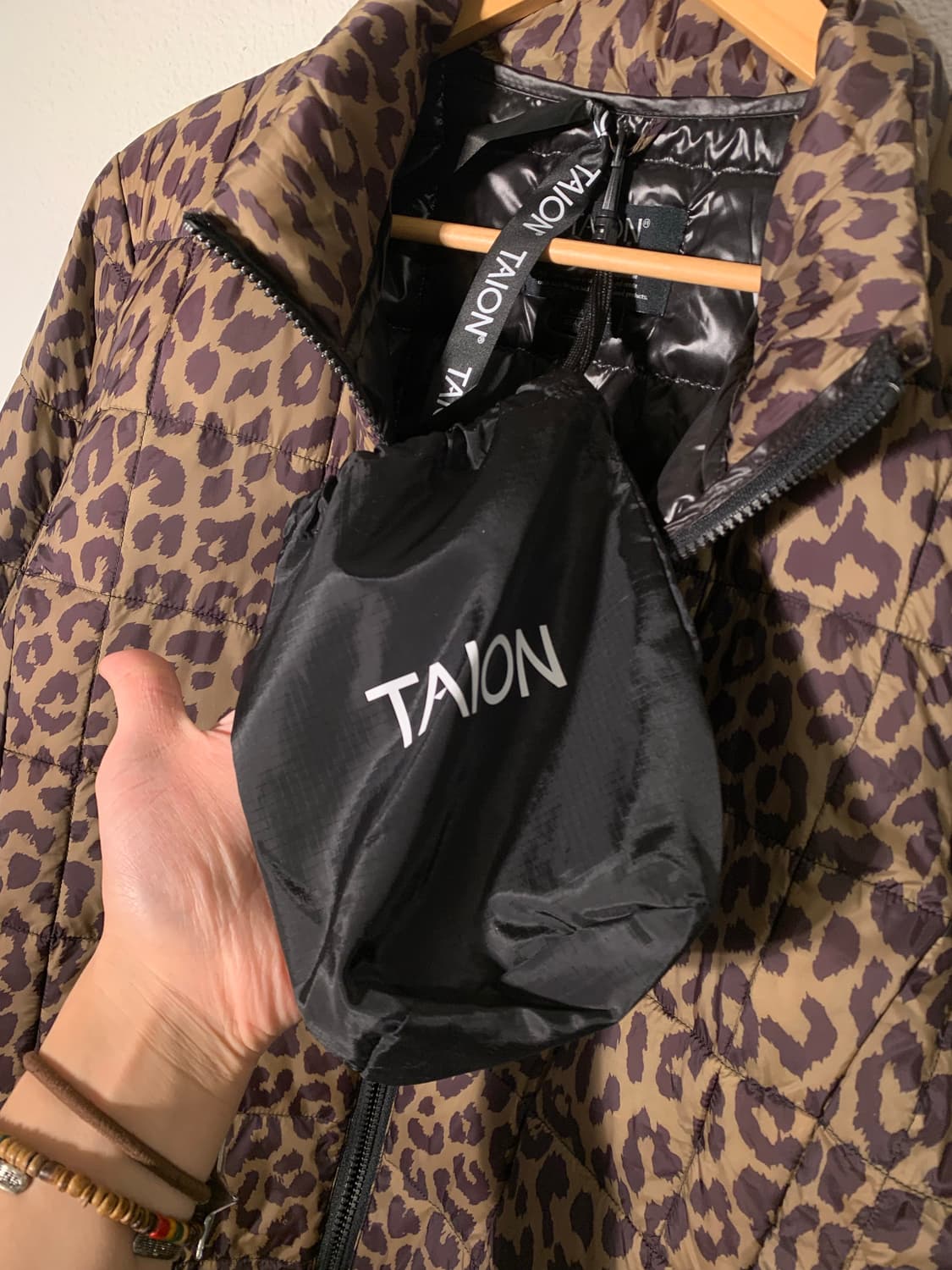 타이온 레오파드 패딩 상품이미지7