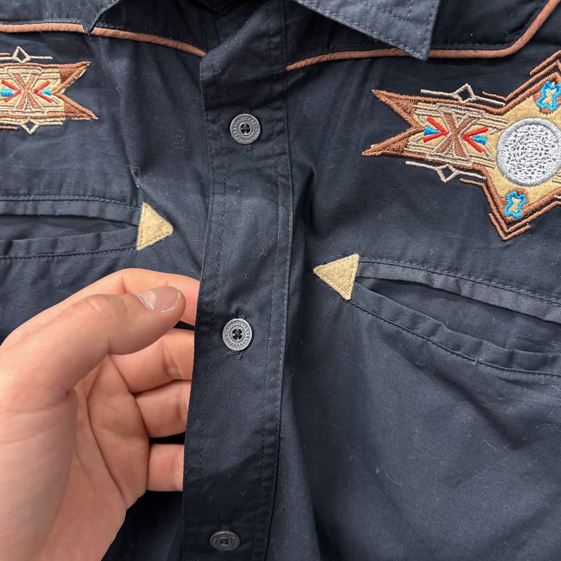 아틀라스 네이티브 나바호 엠브로이드 웨스턴 셔츠 N1076 상품이미지7