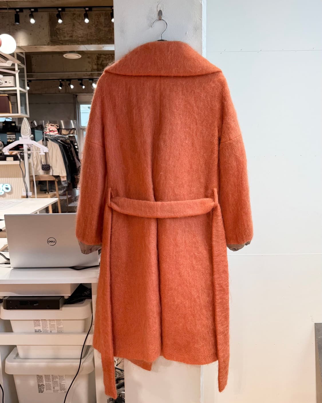 지방시 오렌지 히든버튼 모헤어 코트  상품이미지7