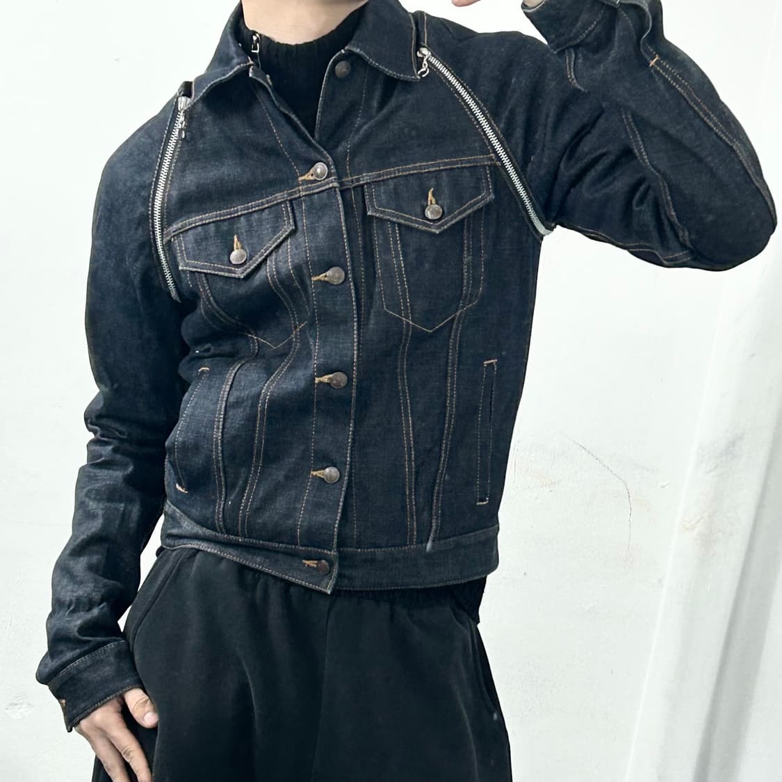 미하라 야스히로 컨버터블 데님 자켓 상품이미지2