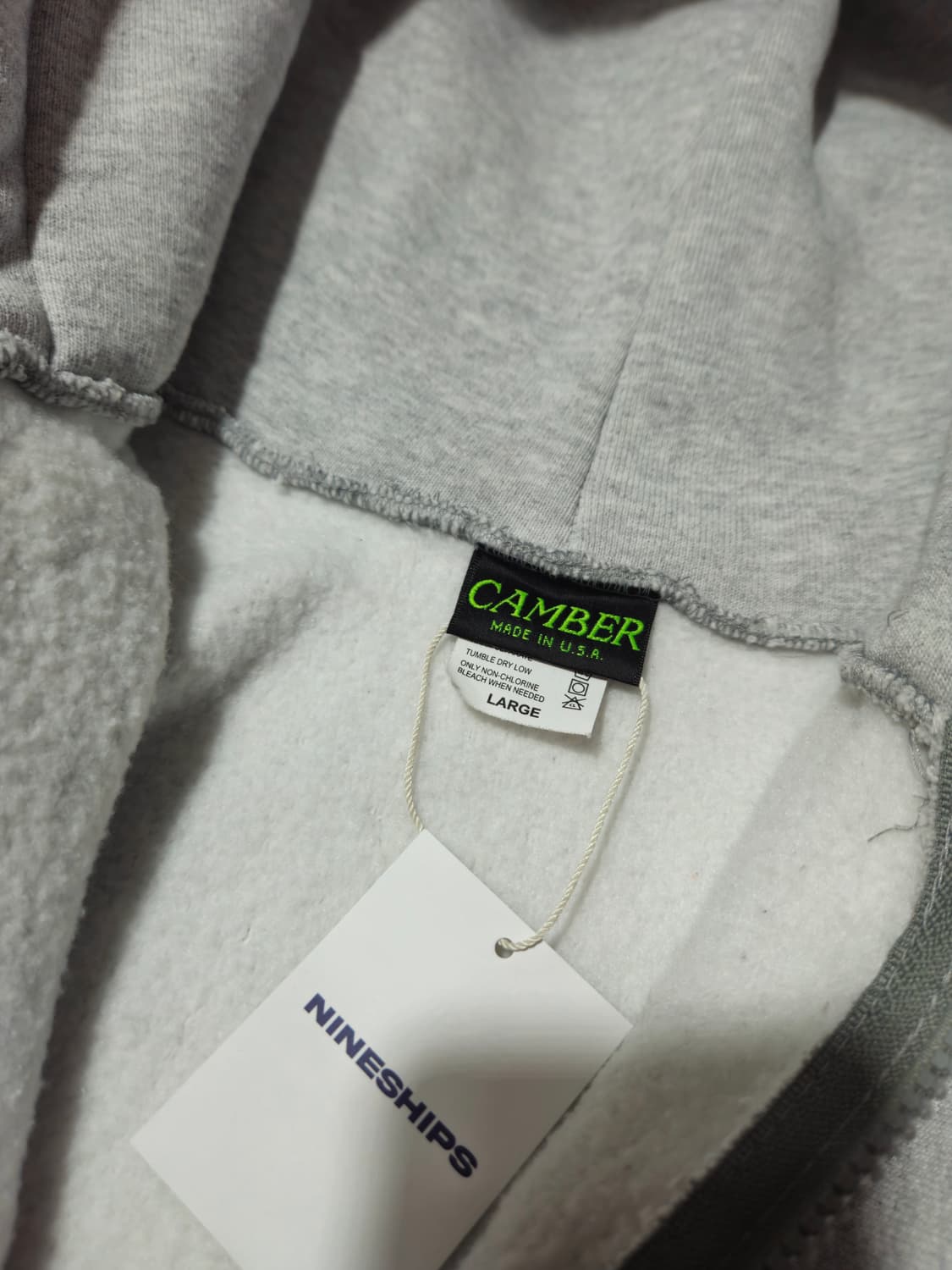 캠버 Camber 헤비웨이트 후드 후드집업 L USA 상품이미지5