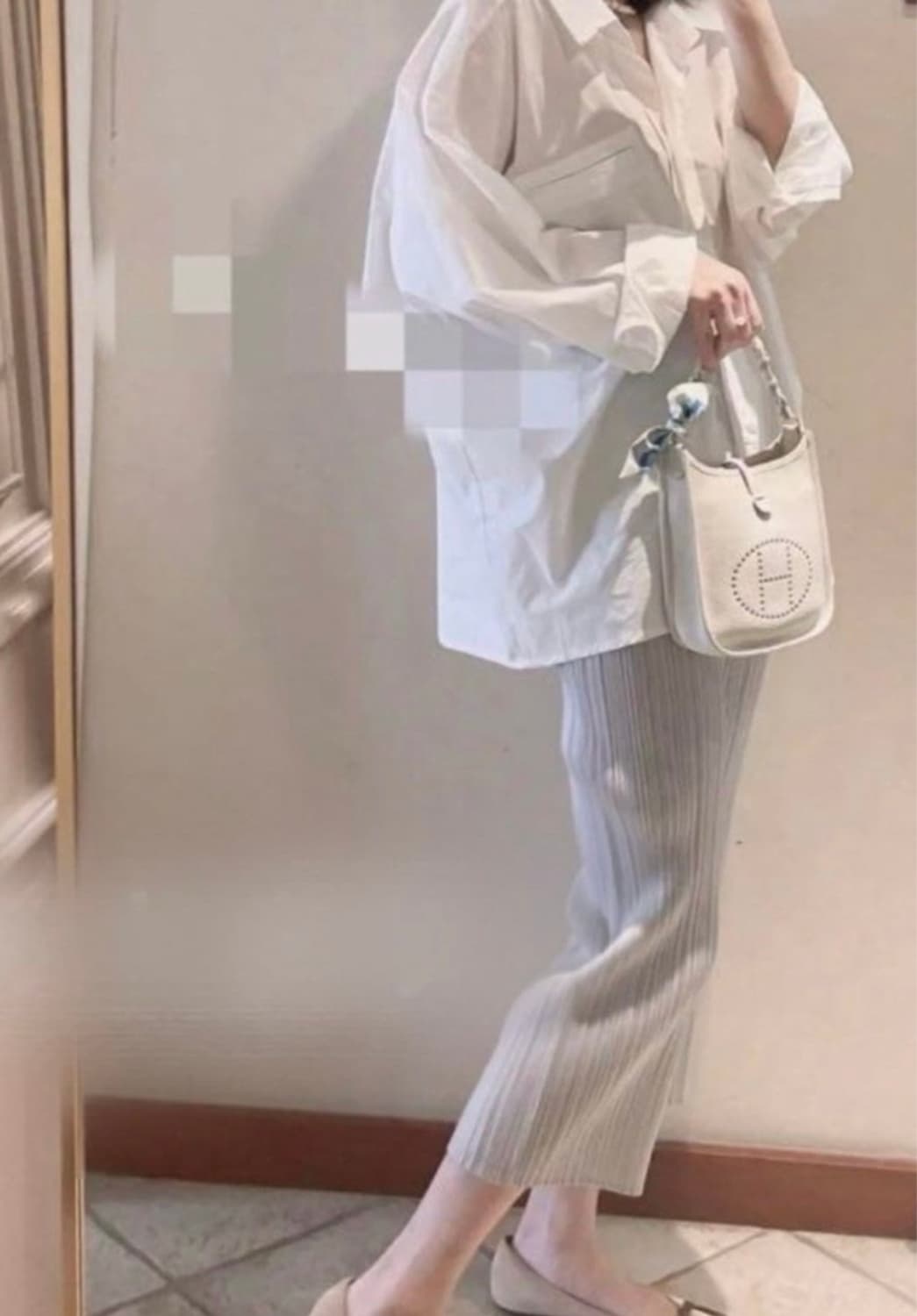 플리츠플리즈 jf110(사브리나팬츠)4 라이트그레이 상품이미지1