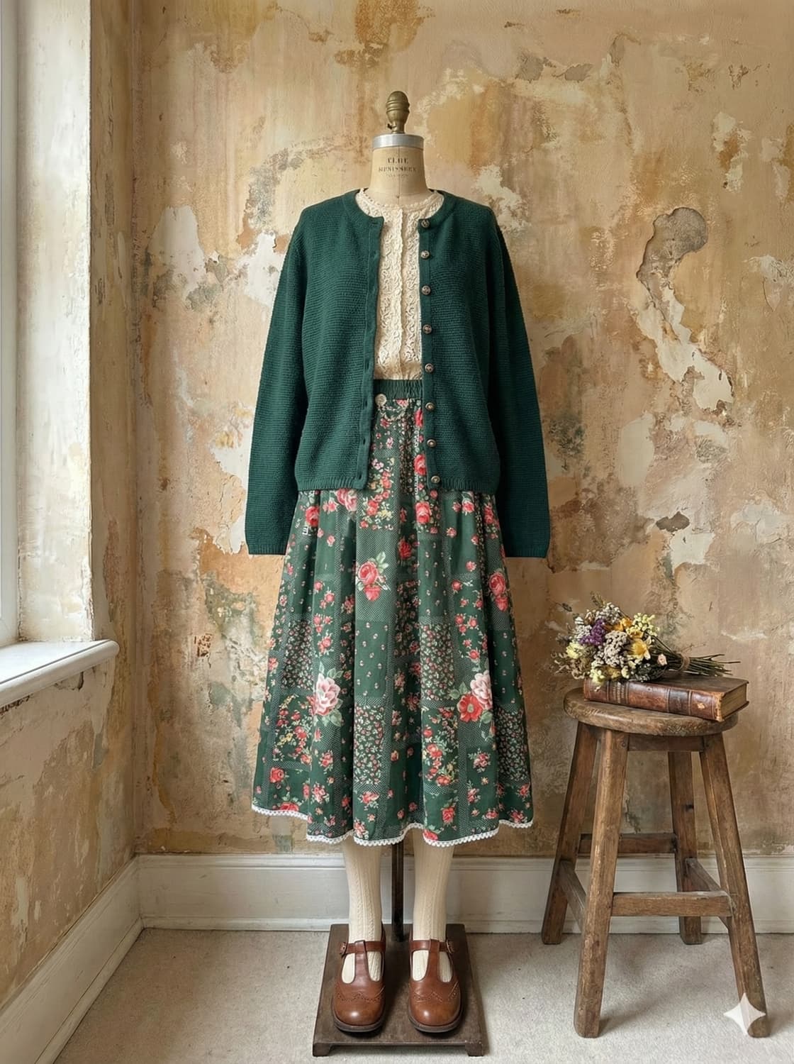 티롤리언 플라워 스커트 상품이미지2