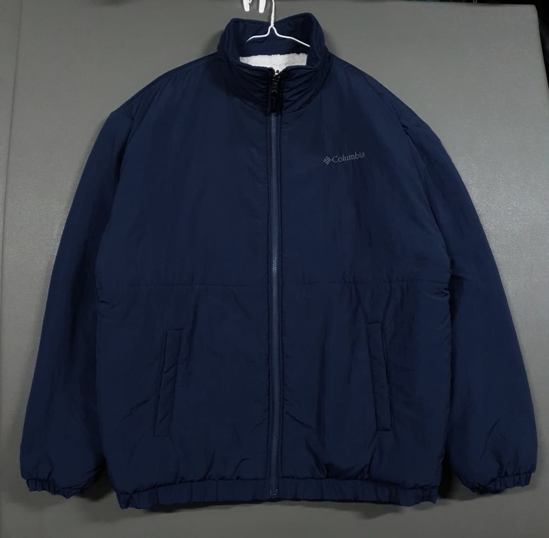 110 (2XL) 컬럼비아 리버서블 빅로고 보아 쉐르파 푸퍼 패딩 자켓 상품이미지2