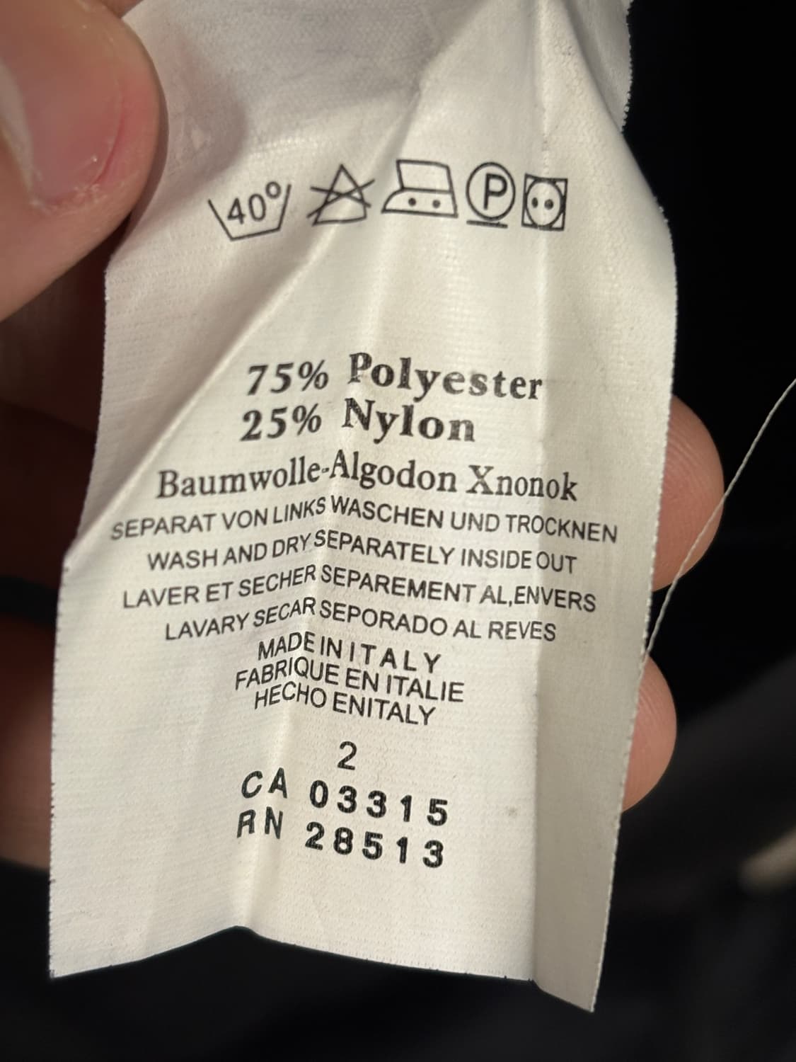 Armani Exchange 블랙 벨티드 코트 L 상품이미지5