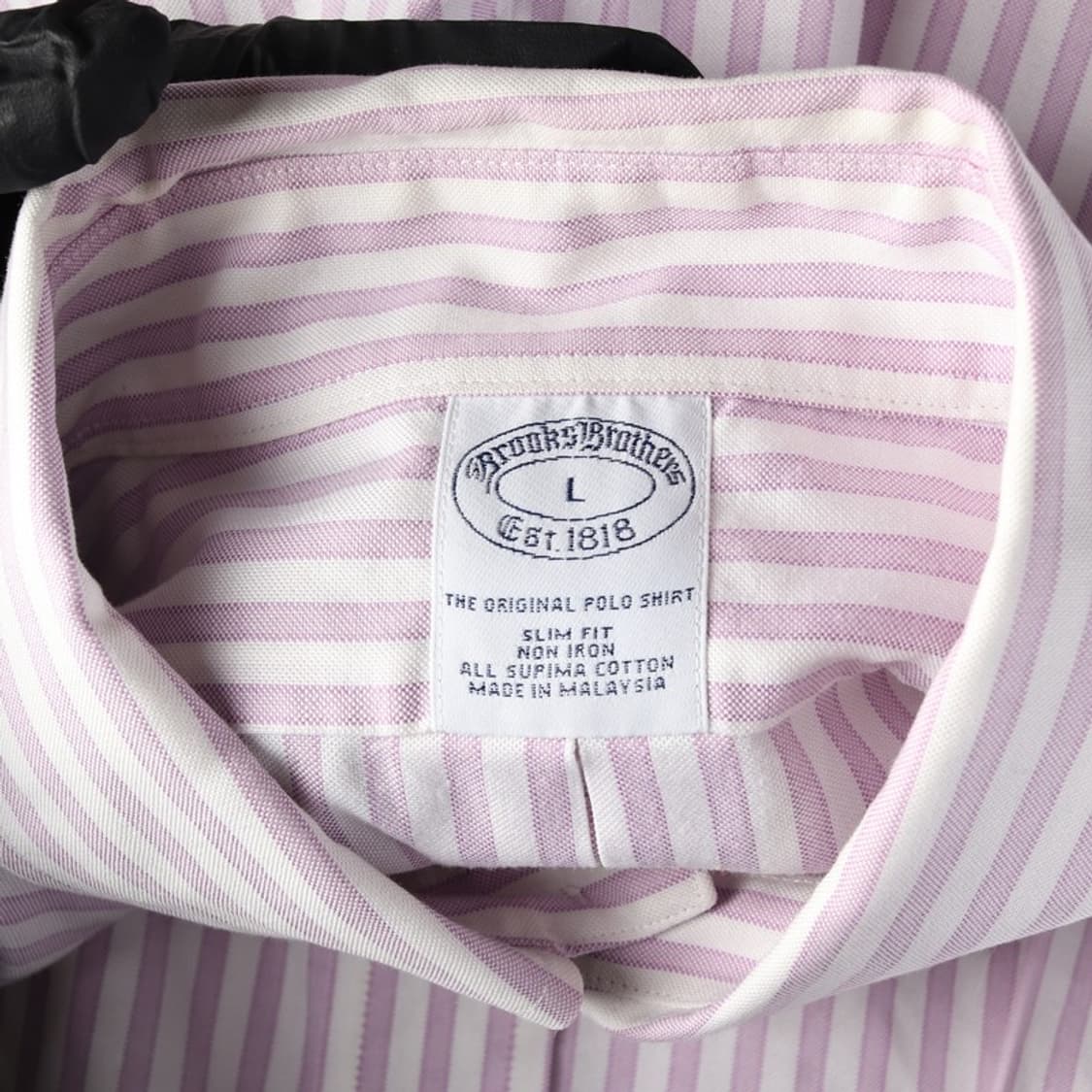 브룩스브라더스 수피마 코튼 넌아이언 슬림핏 셔츠 L 상품이미지5