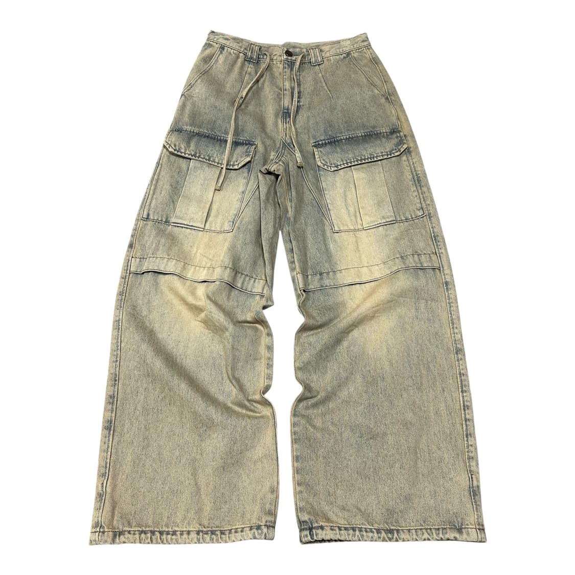 ✨ (바배) 노이어 카고 와이드 데님 팬츠  상품이미지1