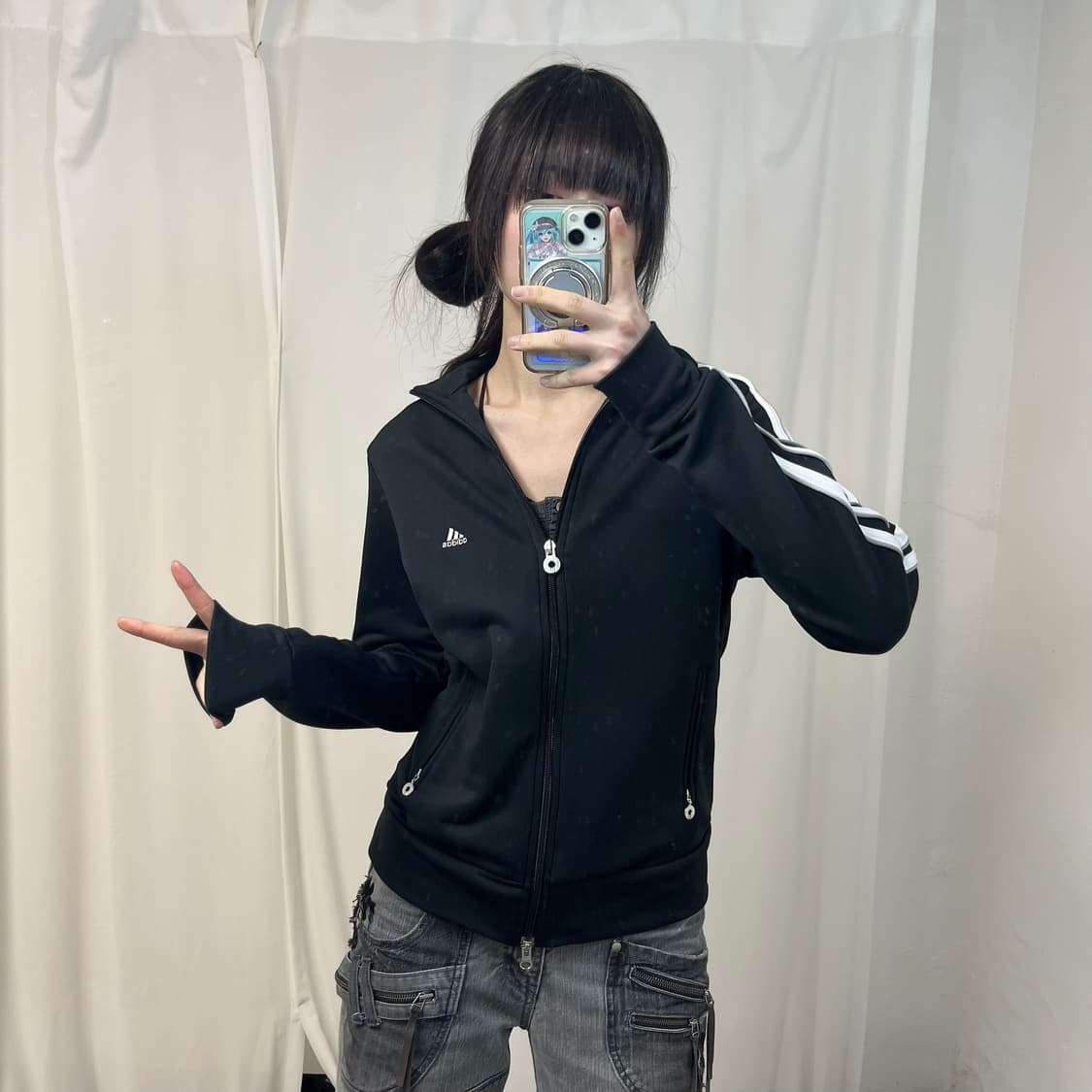 Adidas black two-way jersey 상품이미지2