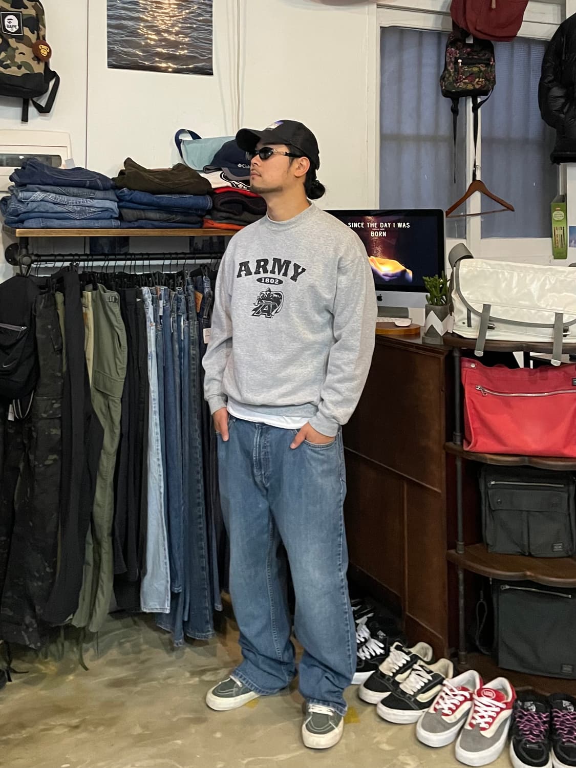 US ARMY Military 스웻 셔츠 M 상품이미지1