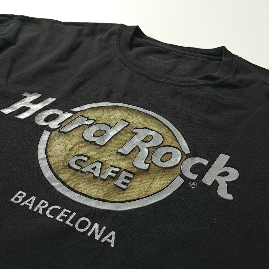 CK402 L 하드락카페 바르셀로나 블랙 반팔 티셔츠 상품이미지4
