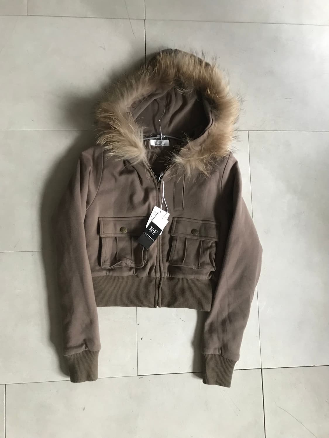 빈티지 브라운 울프죠 후드집업 상품이미지8