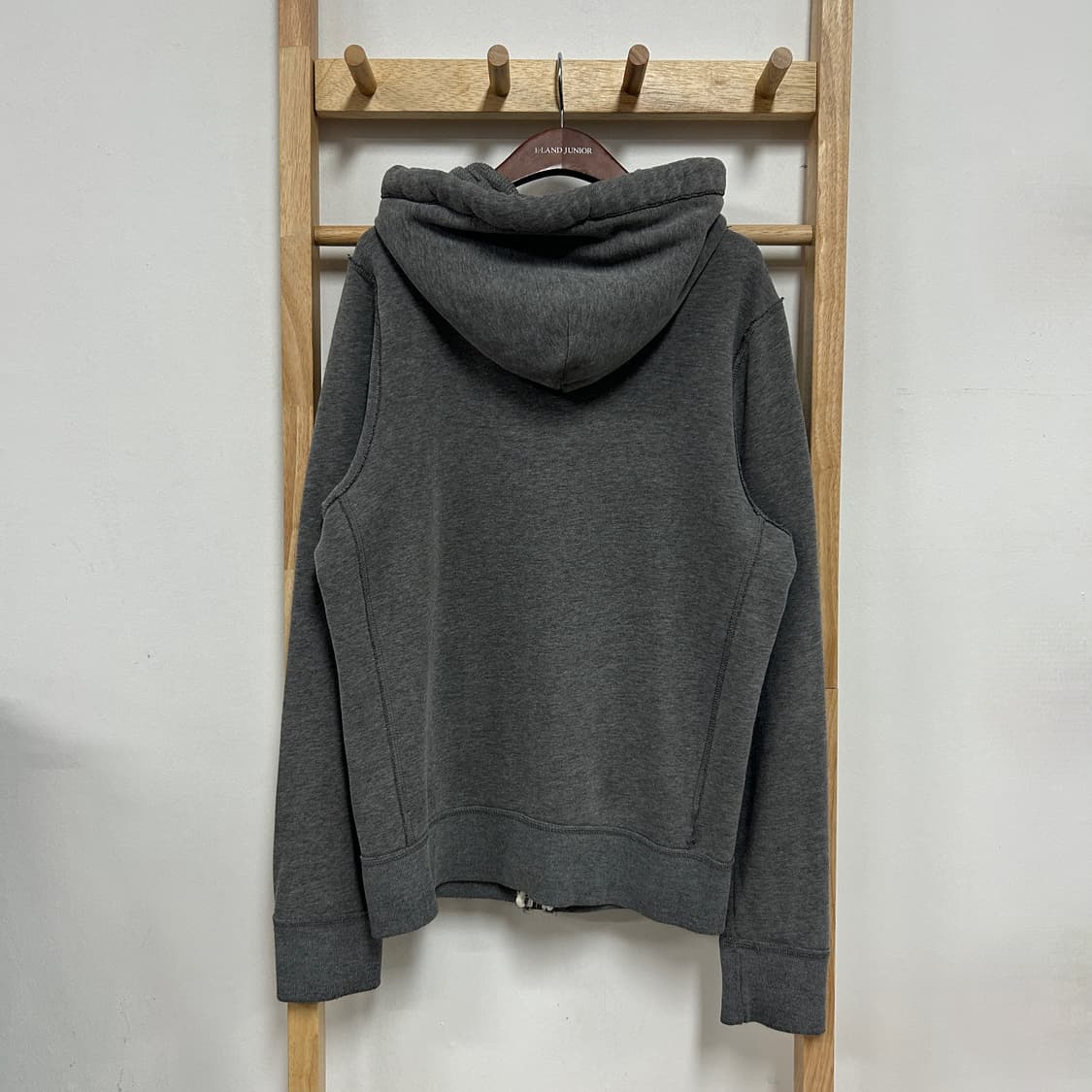 아베크롬비 y2k 디스트레스드 후드집업 그레이 상품이미지5