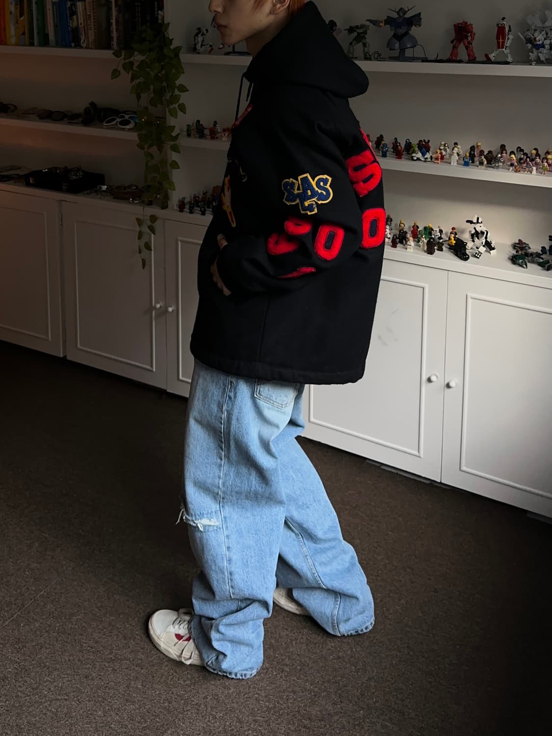 Super Lovers 빅 패치 바시티 자켓 상품이미지3