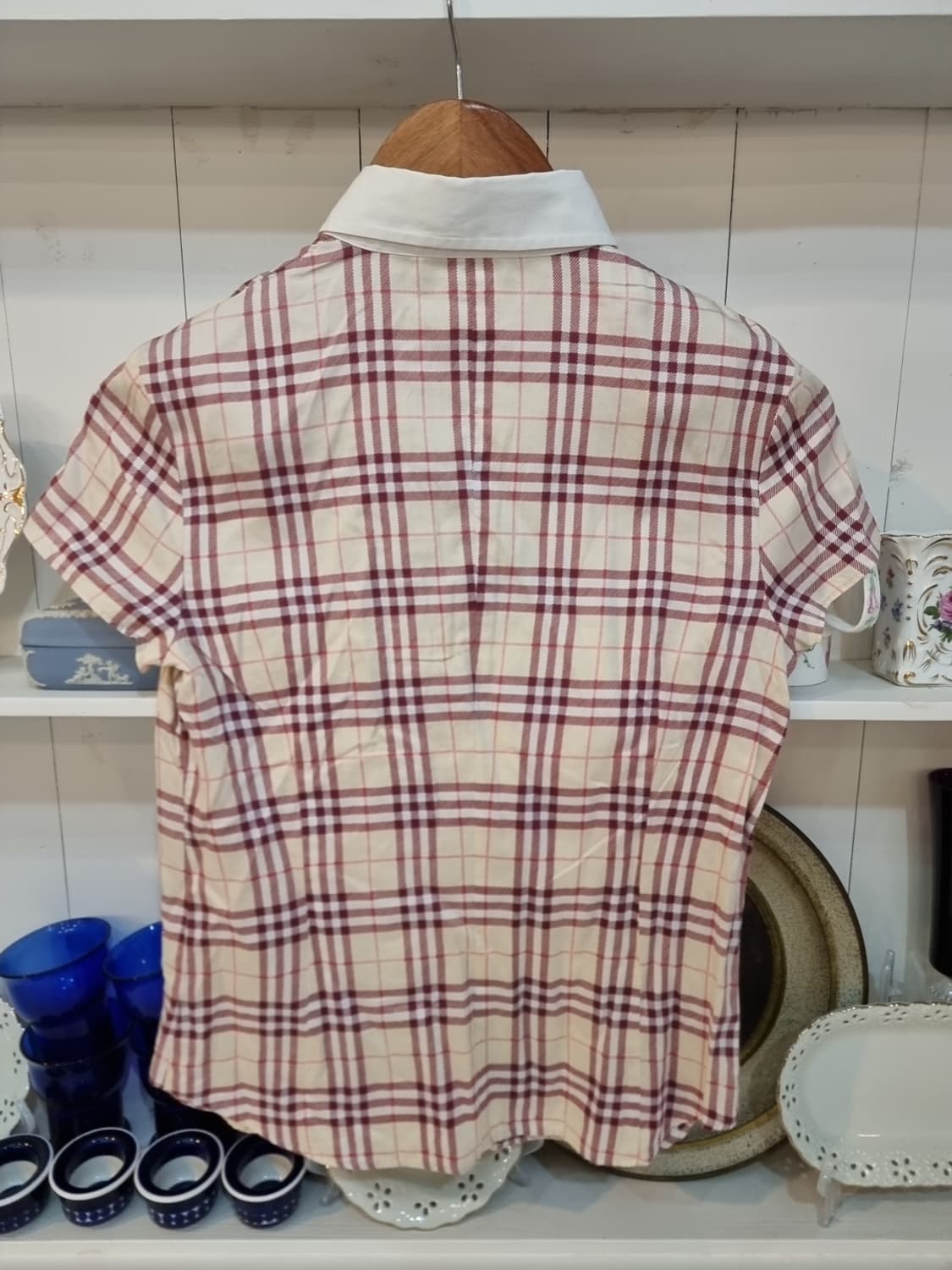버버리 블루라벨(Burberry Blue Label) 체크 반팔셔츠 상품이미지5