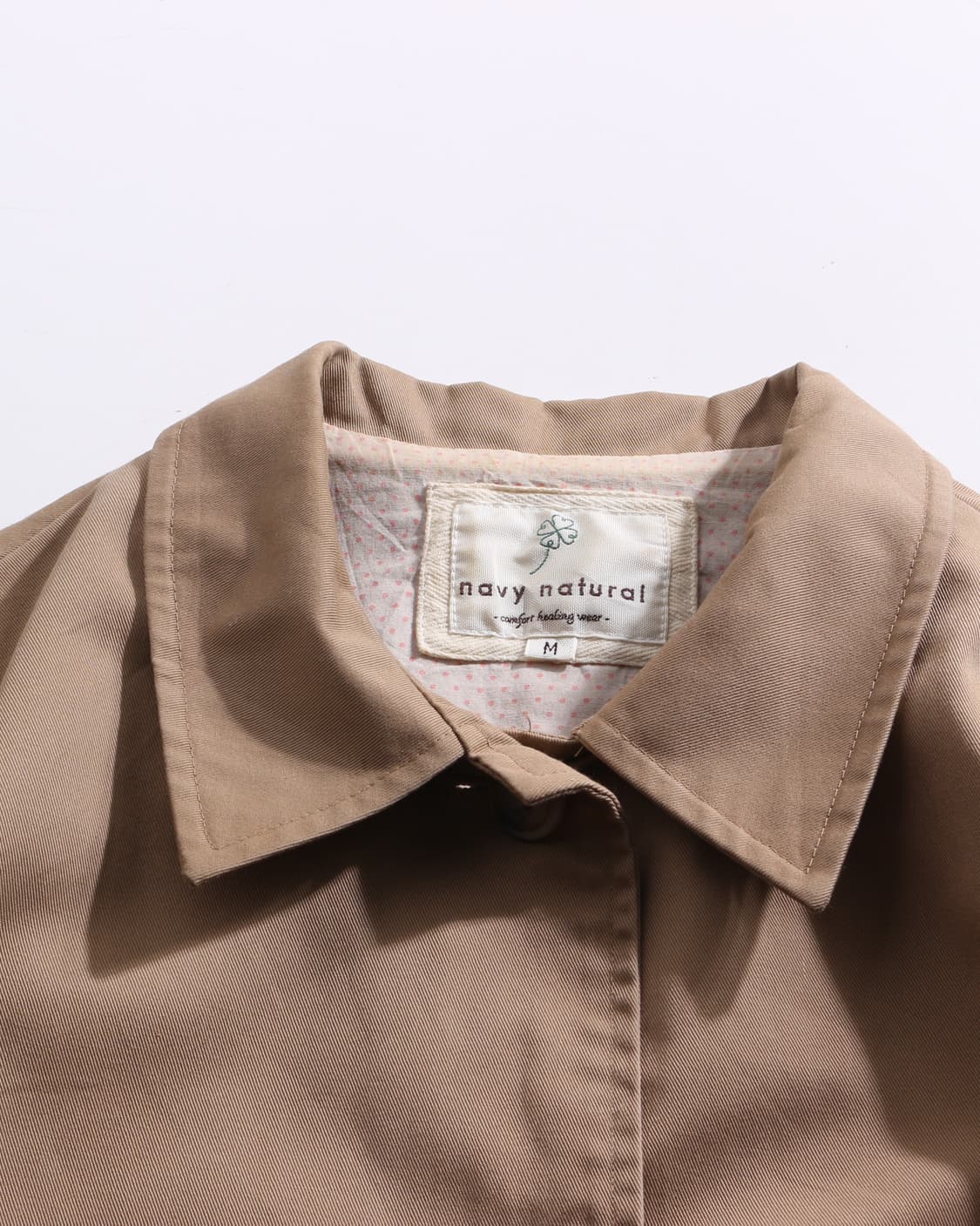 Navy natural cotton mac coat 상품이미지3