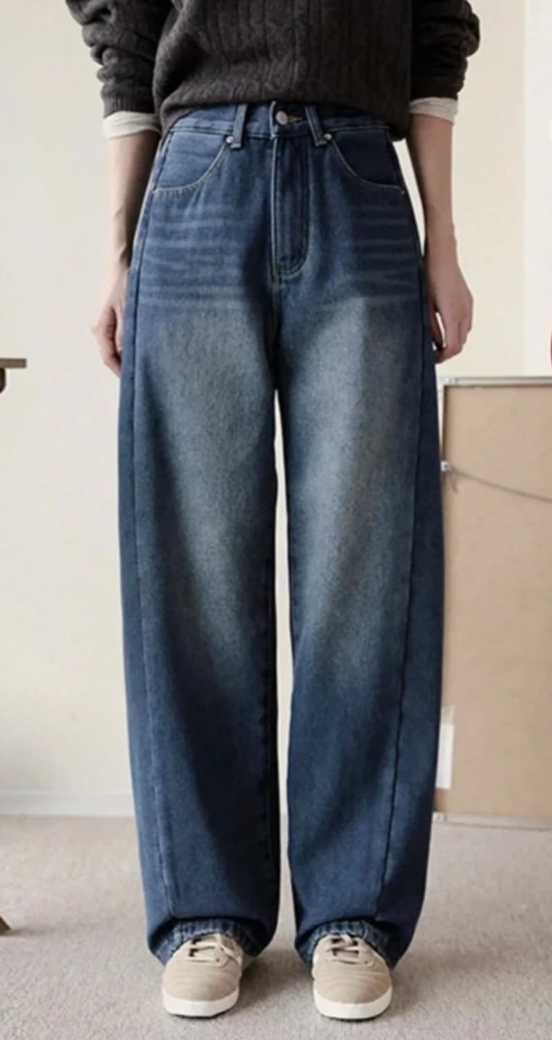 공용 워싱 와이드 데님 팬츠(L)30~31

 상품이미지1