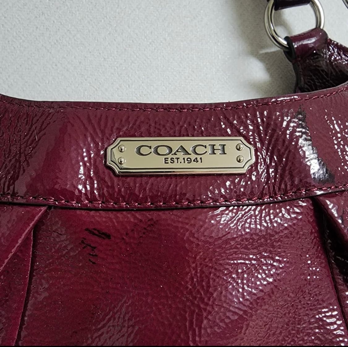 코치 페이턴트 레더 에나멜 호보백 가방 상품이미지3