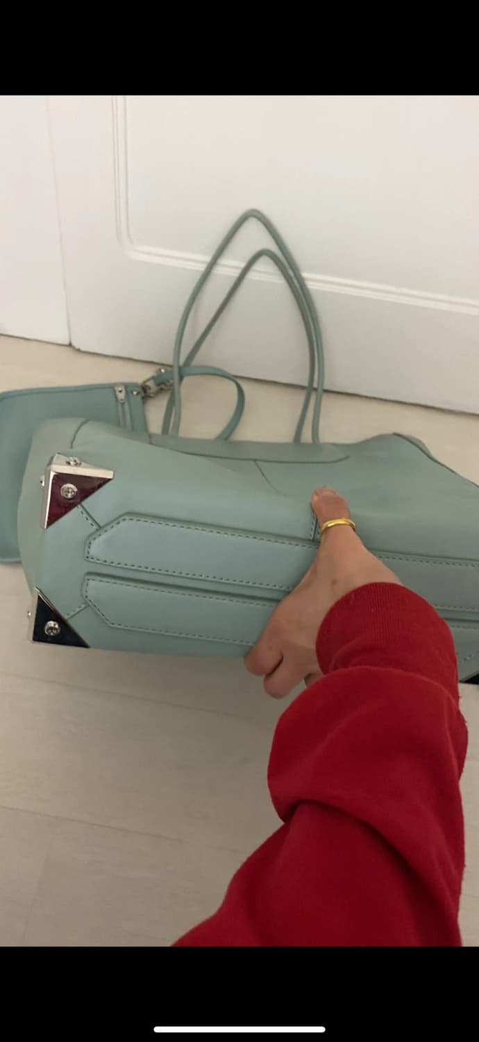 알렉산더왕 스카이블루 토트백+파우치 정품  상품이미지5