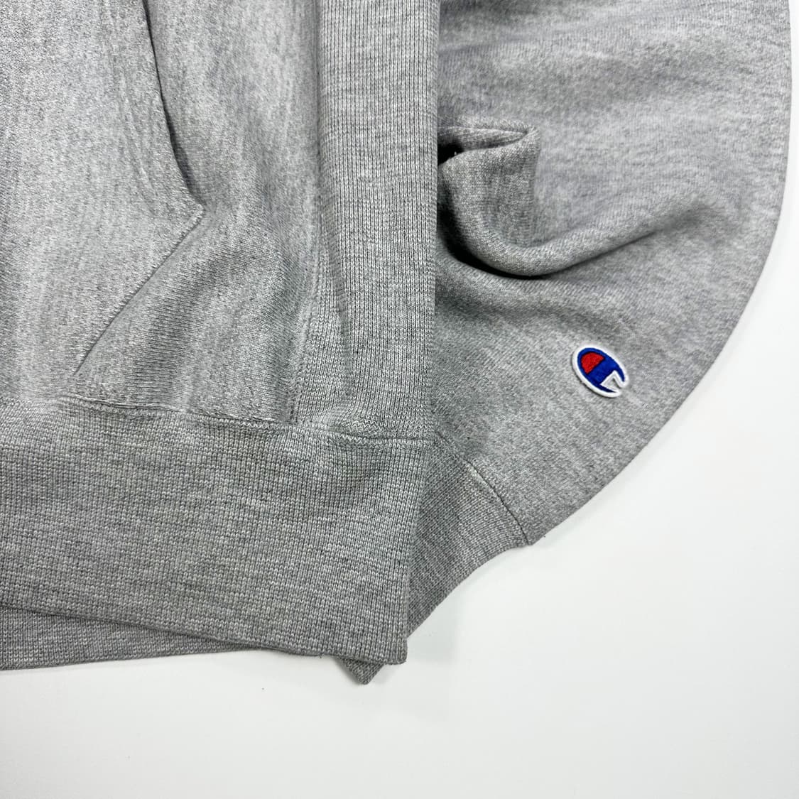 챔피온 오리지널 리버스위브 후드티 그레이 실측L 상품이미지5