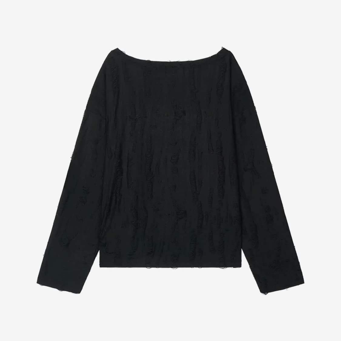 솜속 SOMSOC 오프숄더 니트 devon destroyed knit 상품이미지3