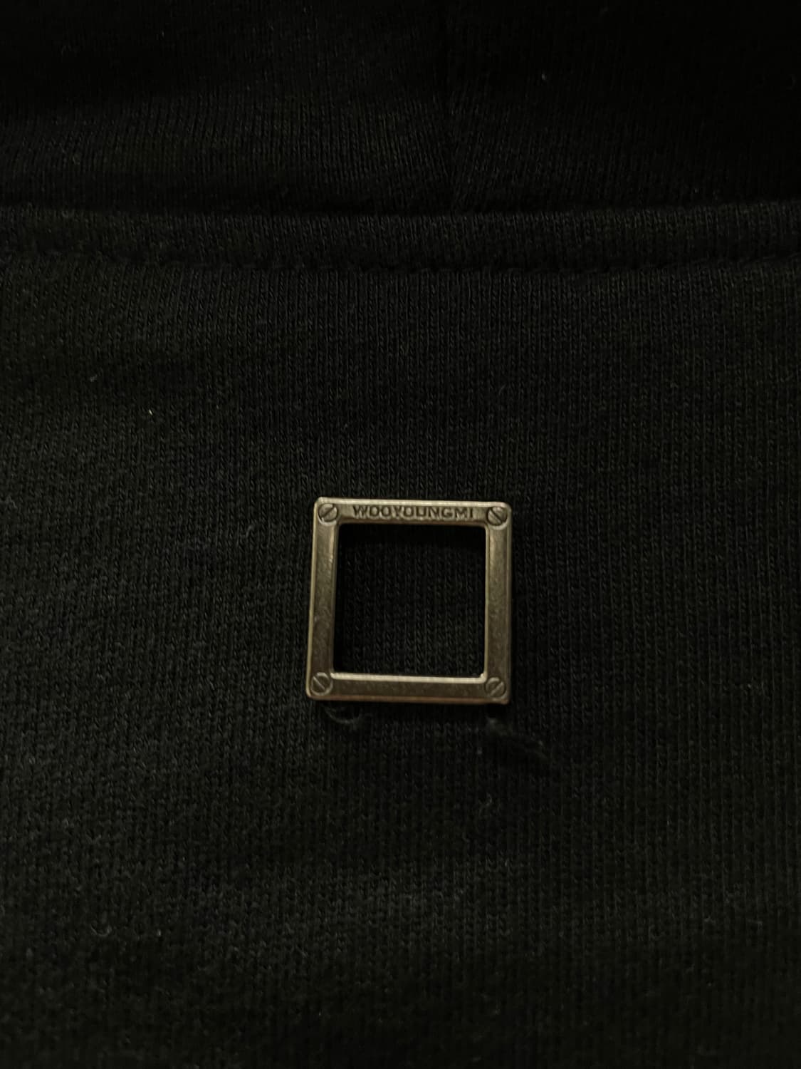 [구성존재] 우영미 백로고 후드집업 블랙 [52] 상품이미지5