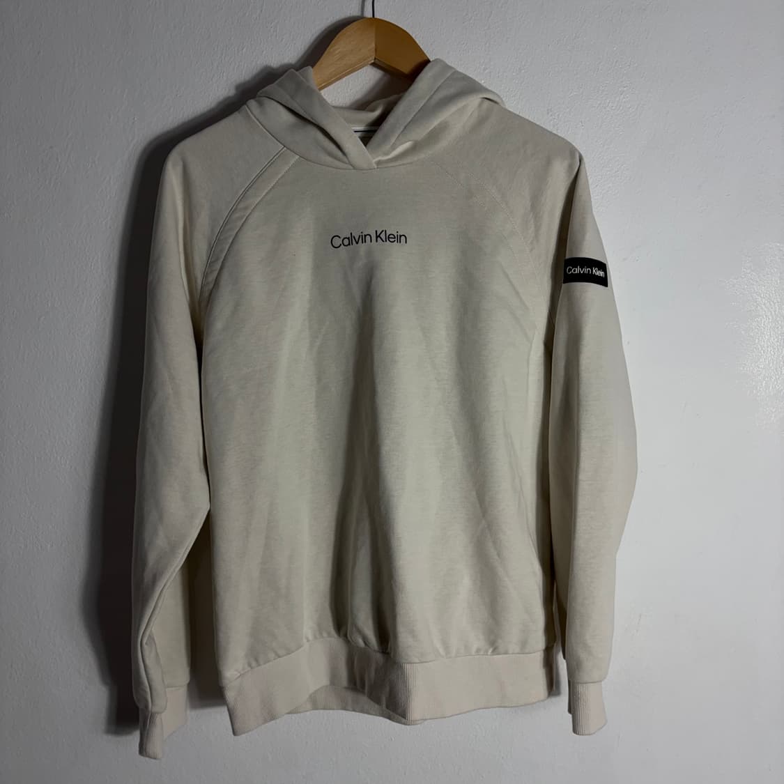 캘빈클라인 아이보리 후드티(M) 상품이미지1