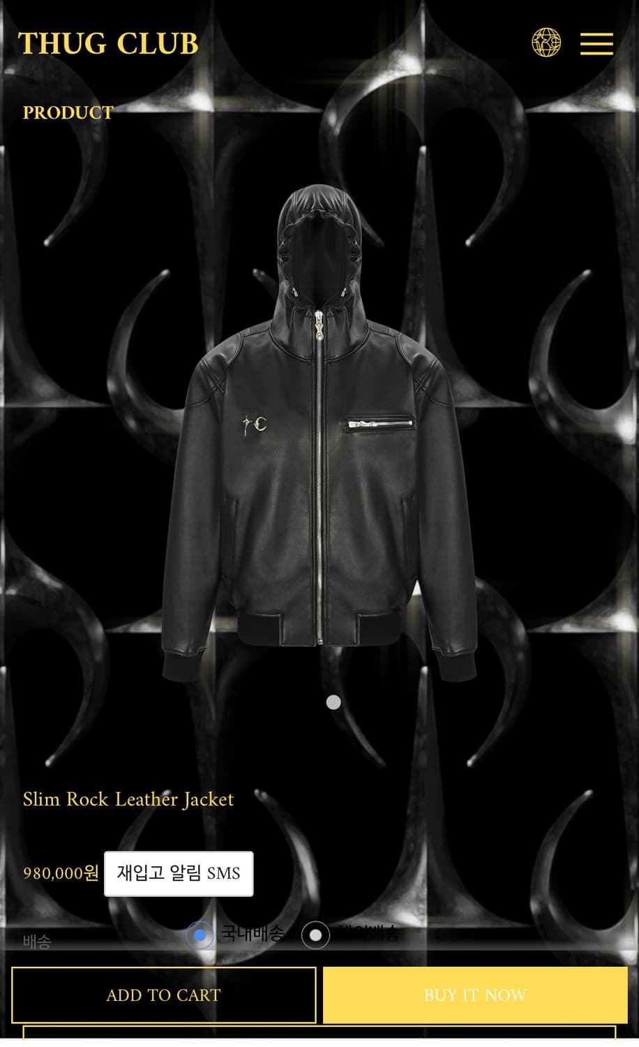 떠그클럽 레더자켓 슬림락 3사이즈 상품이미지1