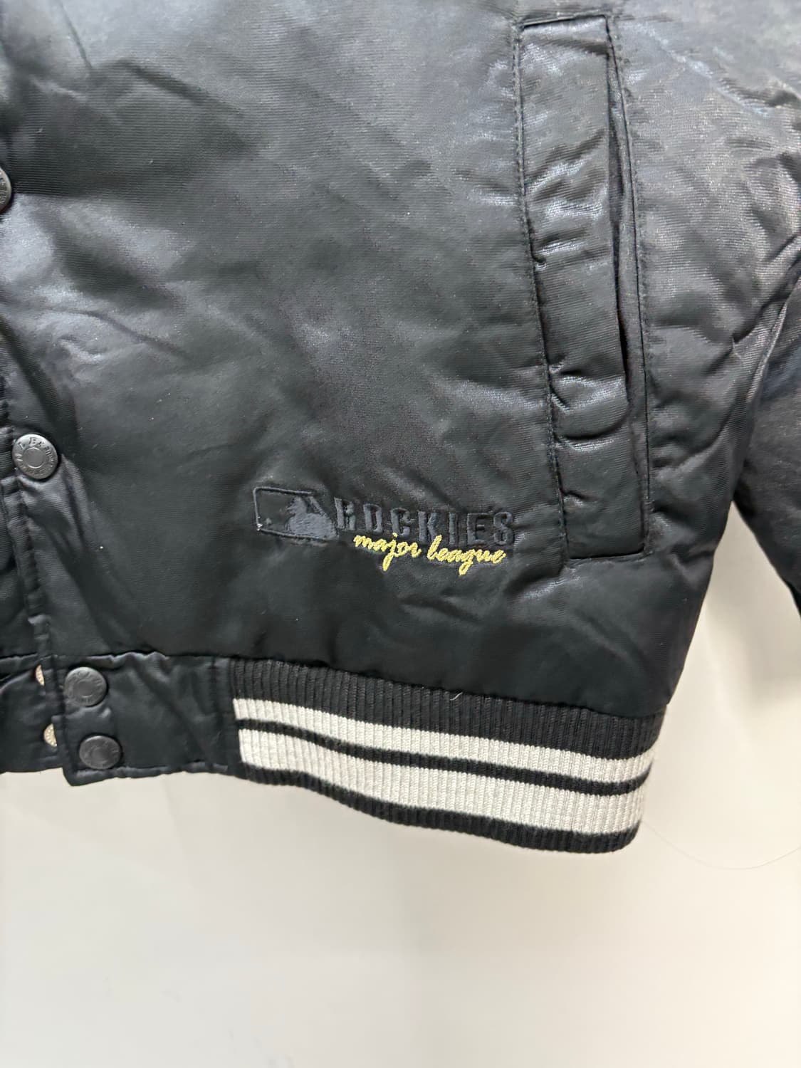 MLB 콜로라도 로커스 블랙 바시티 자켓 A3187 상품이미지4