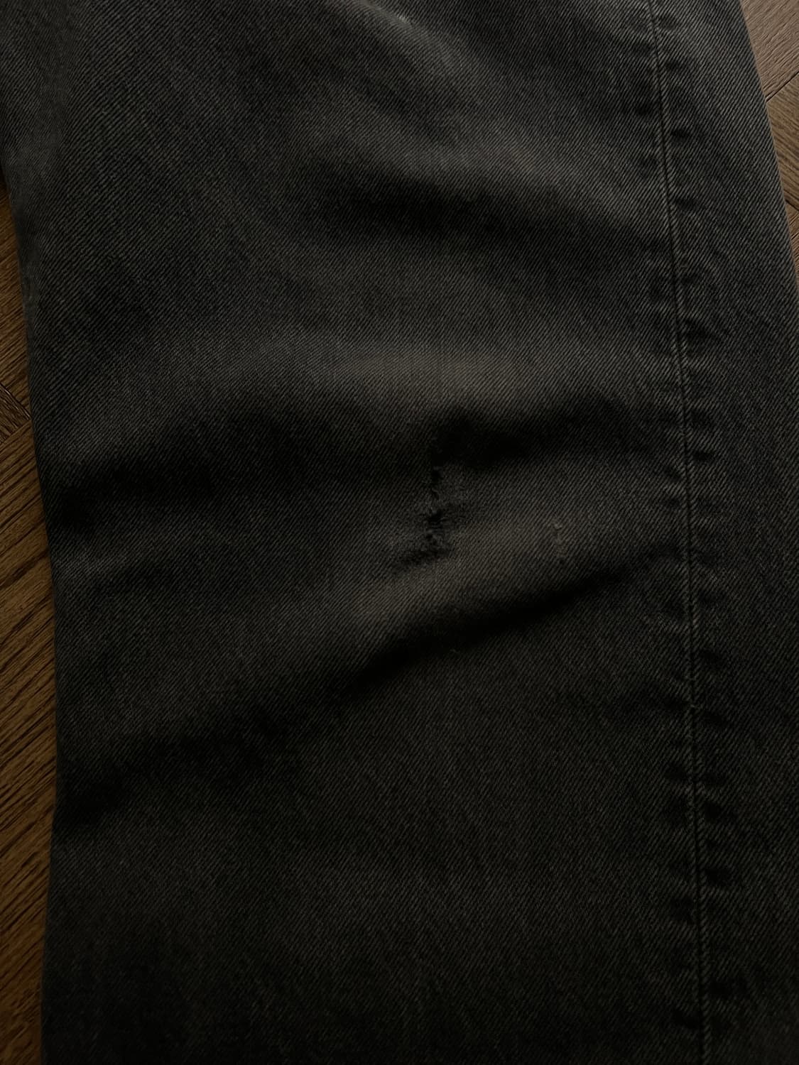 [38]90's 리바이스 501 USA Made 흑청 데님 팬츠 S13 상품이미지4