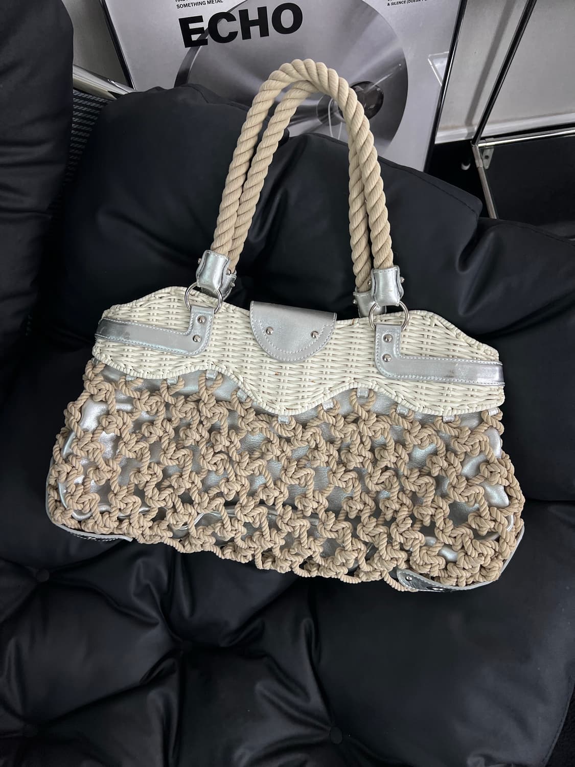 살바토레 페라가모 위커 & 마크라메 간치니 토트백 상품이미지2