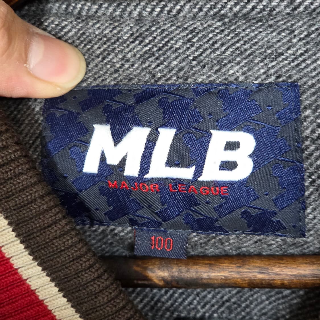 00S 엠엘비 애틀란타 브레이브스 소가죽 바시티 자켓 상품이미지8