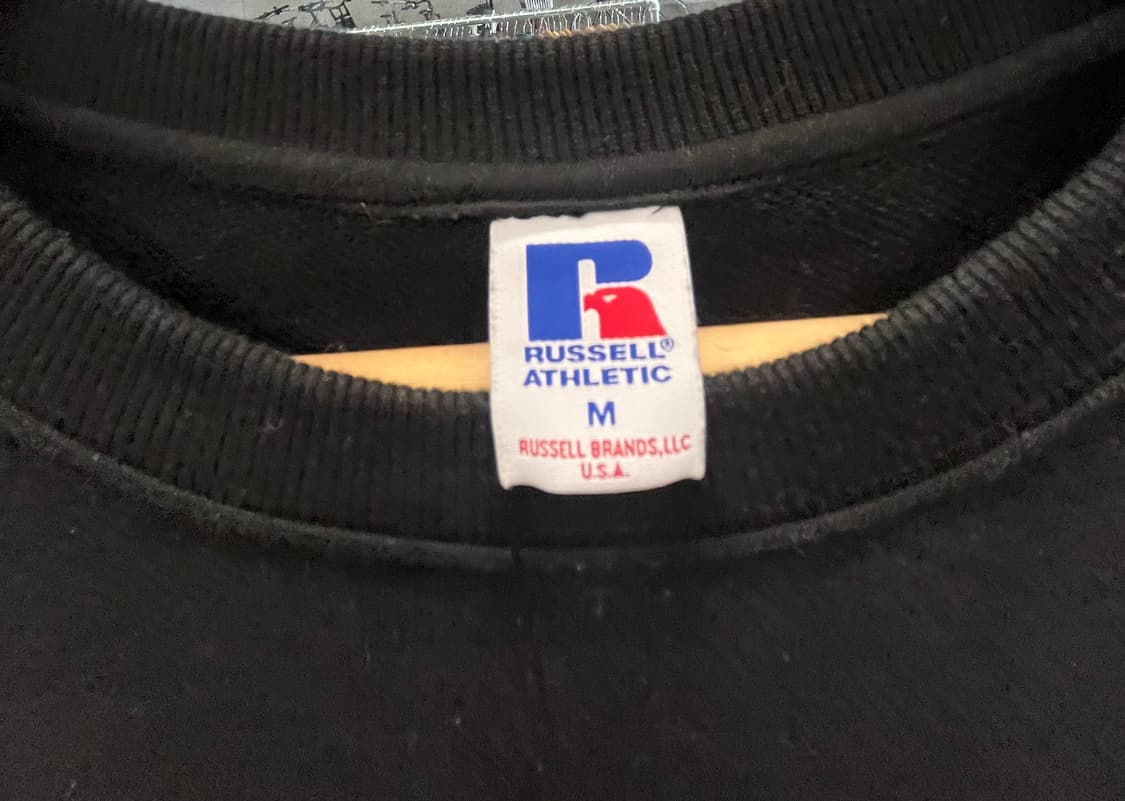 러셀 블랙 맨투맨 티셔츠 상품이미지6