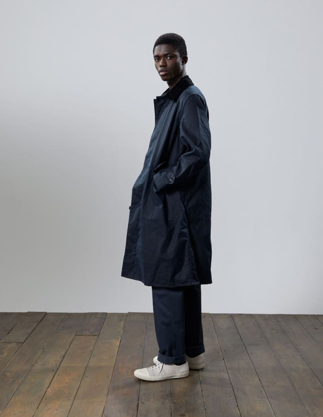 바버 X 마가렛호웰 A73 왁스자켓 네이비 상품이미지5