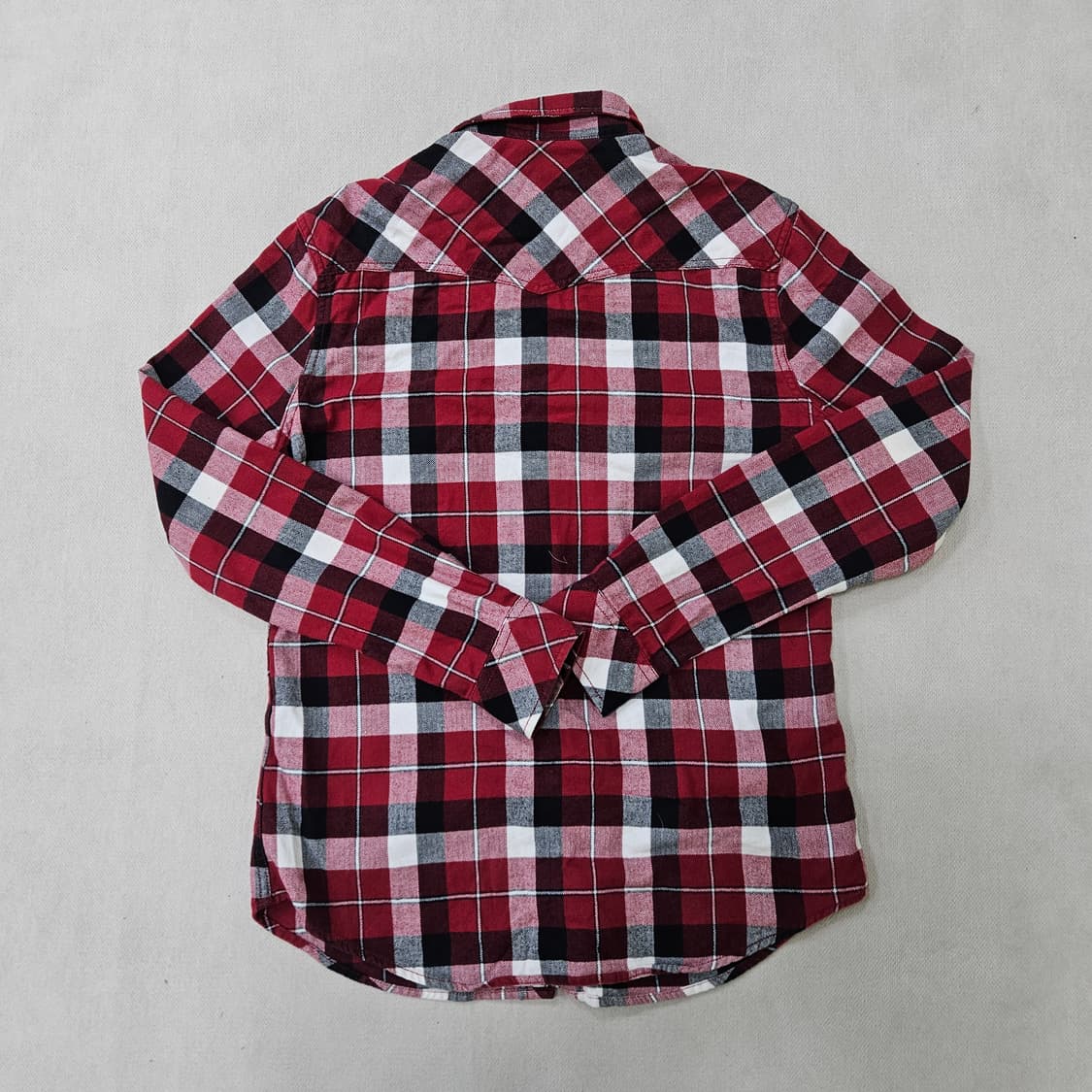 L 켈빈클라인 진 체크패턴 긴팔 셔츠 0313Y 상품이미지2