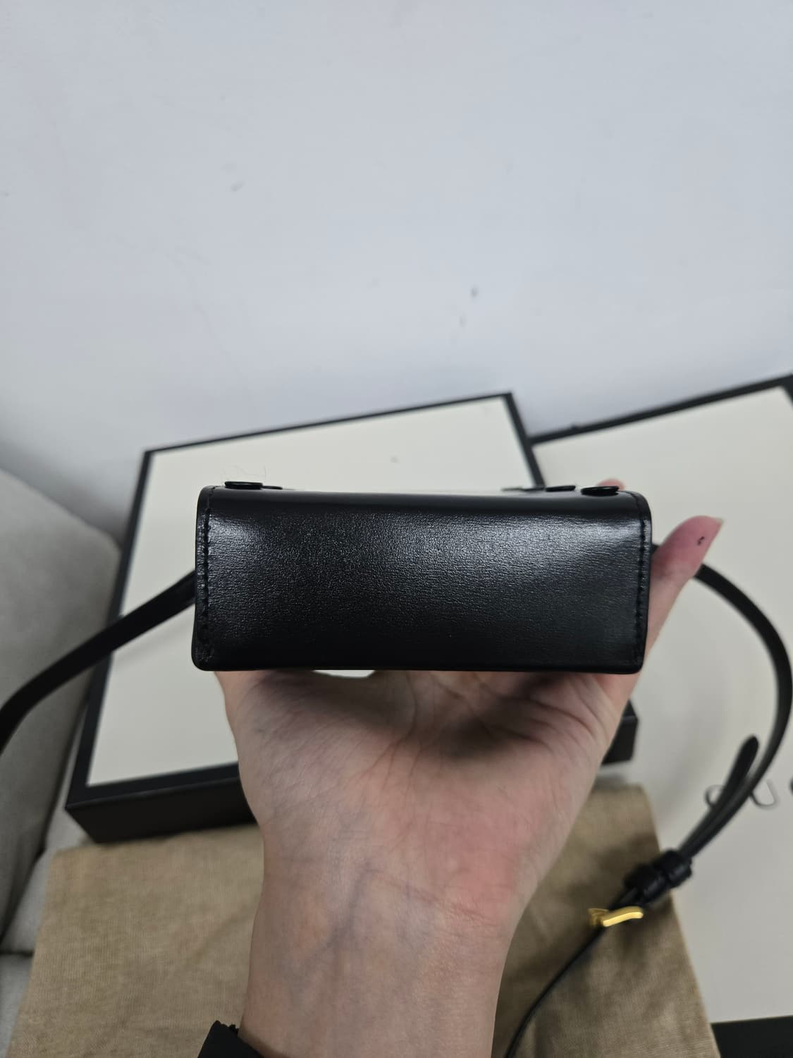 [보증서 정품]구찌 홀스빗 블랙 폰 홀더백 상품이미지2