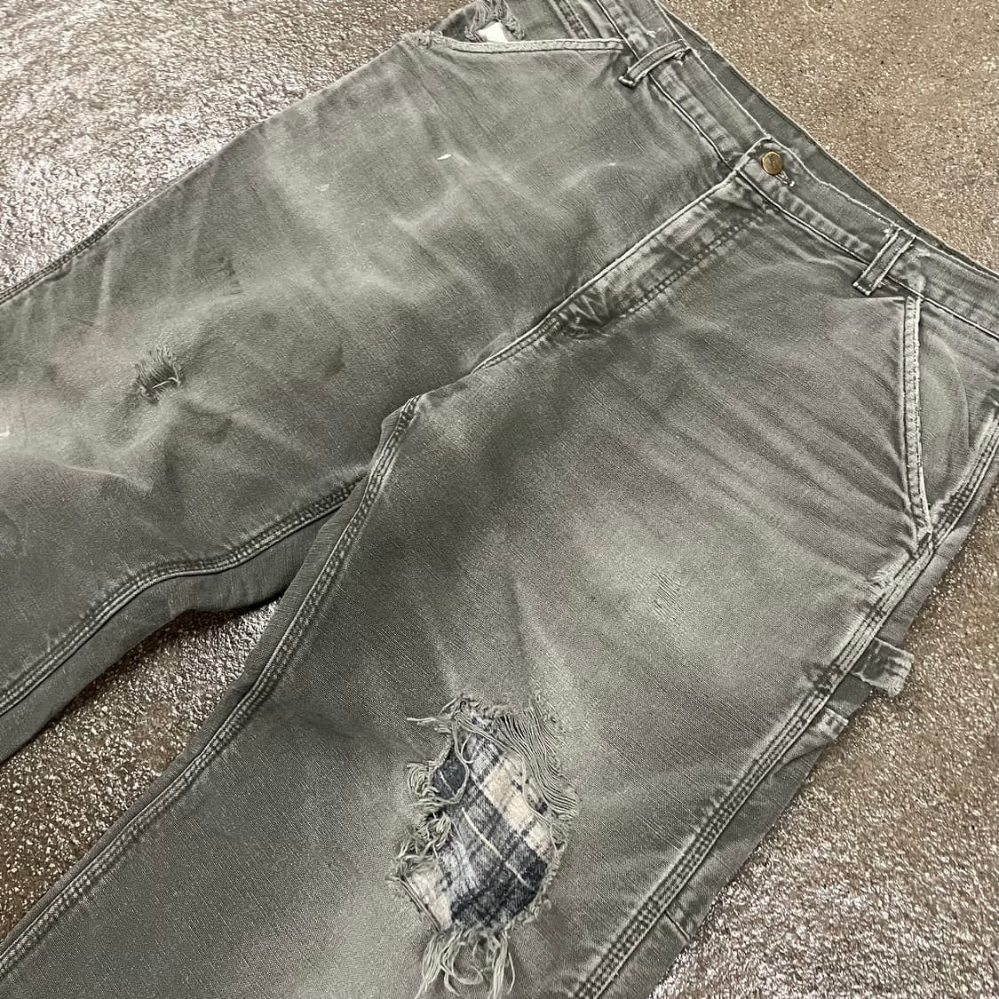 Carhartt 플란넬 라인드 카펜터 팬츠 (36“) 상품이미지2