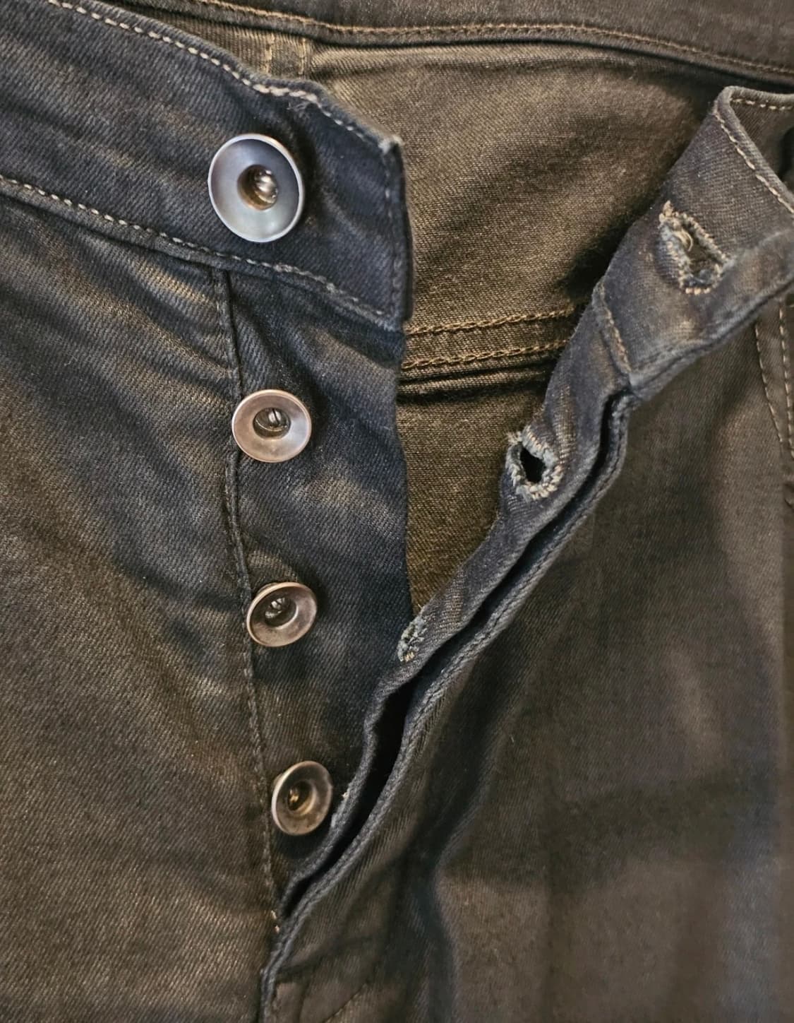 릭오웬스 다크쉐도우 디트로이트컷 코팅진 34 상품이미지5