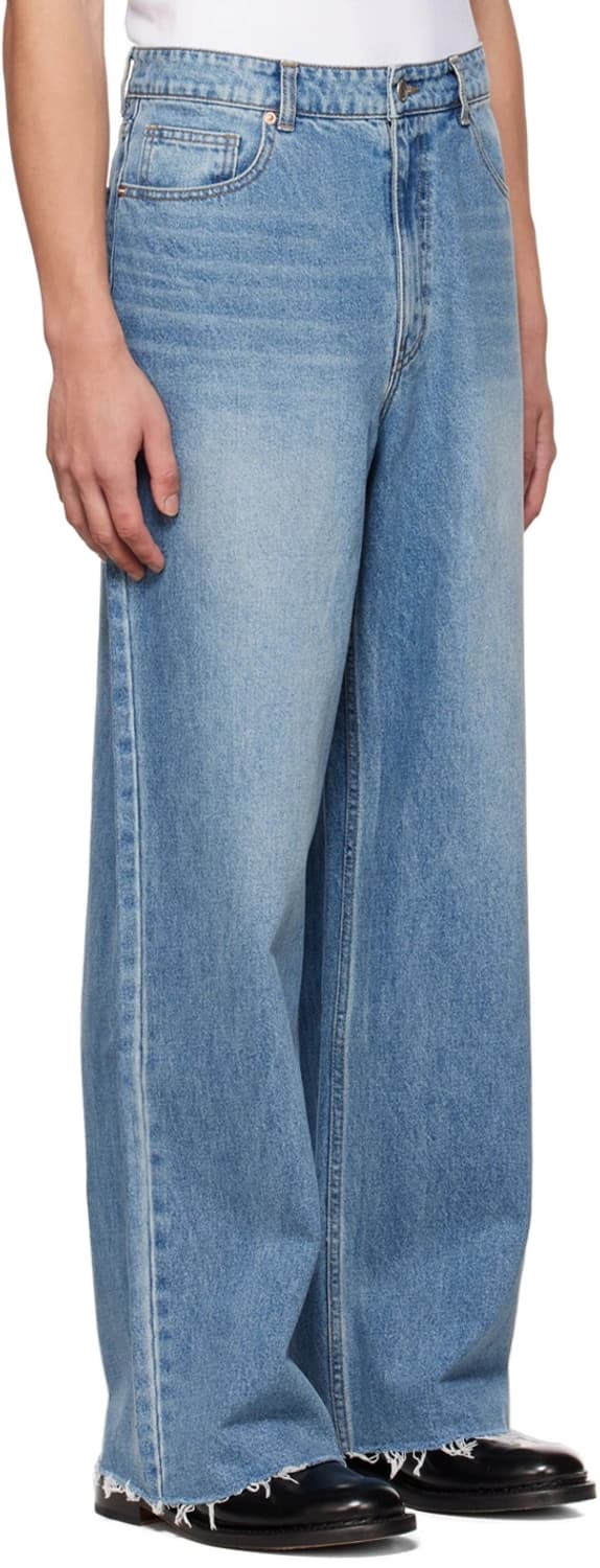 [S] 렉토 로우라이즈 데님 팬츠 - 미드 블루 상품이미지2