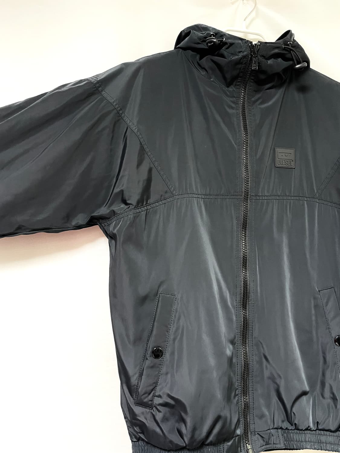 DIESEL 디젤 남성 고급스런 블랙 바람막이 자켓 상품이미지1