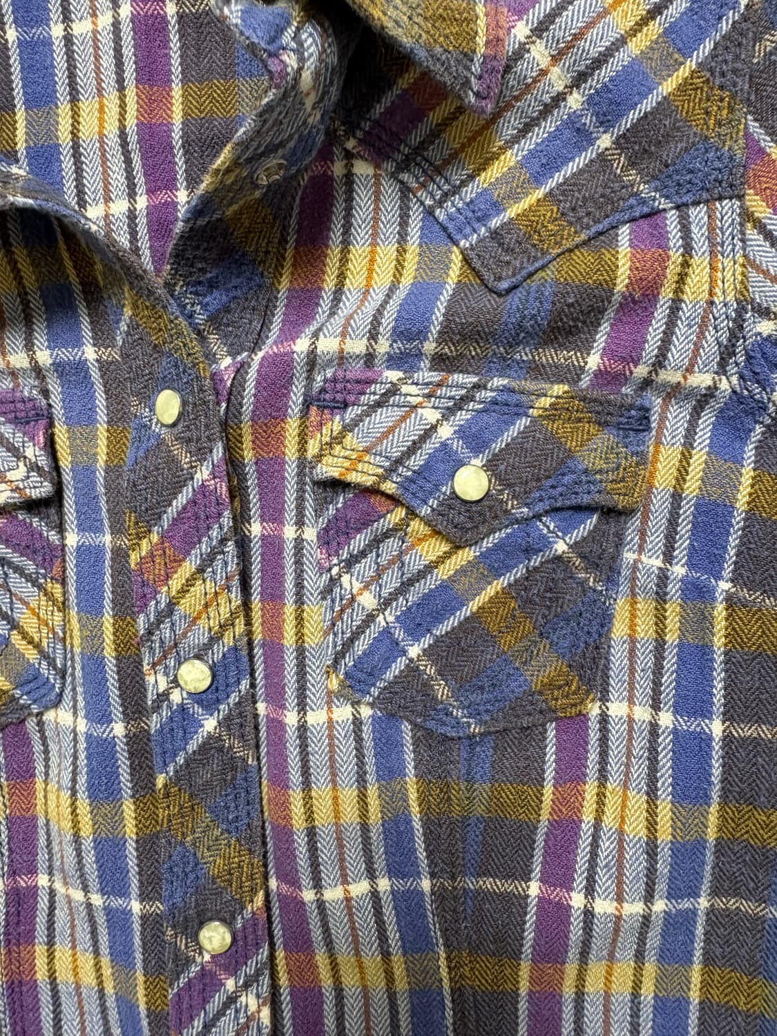 Y2k 트루릴리젼 웨스턴 플란넬 셔츠 - 투브로큰 걸즈 맥스깔 상품이미지3