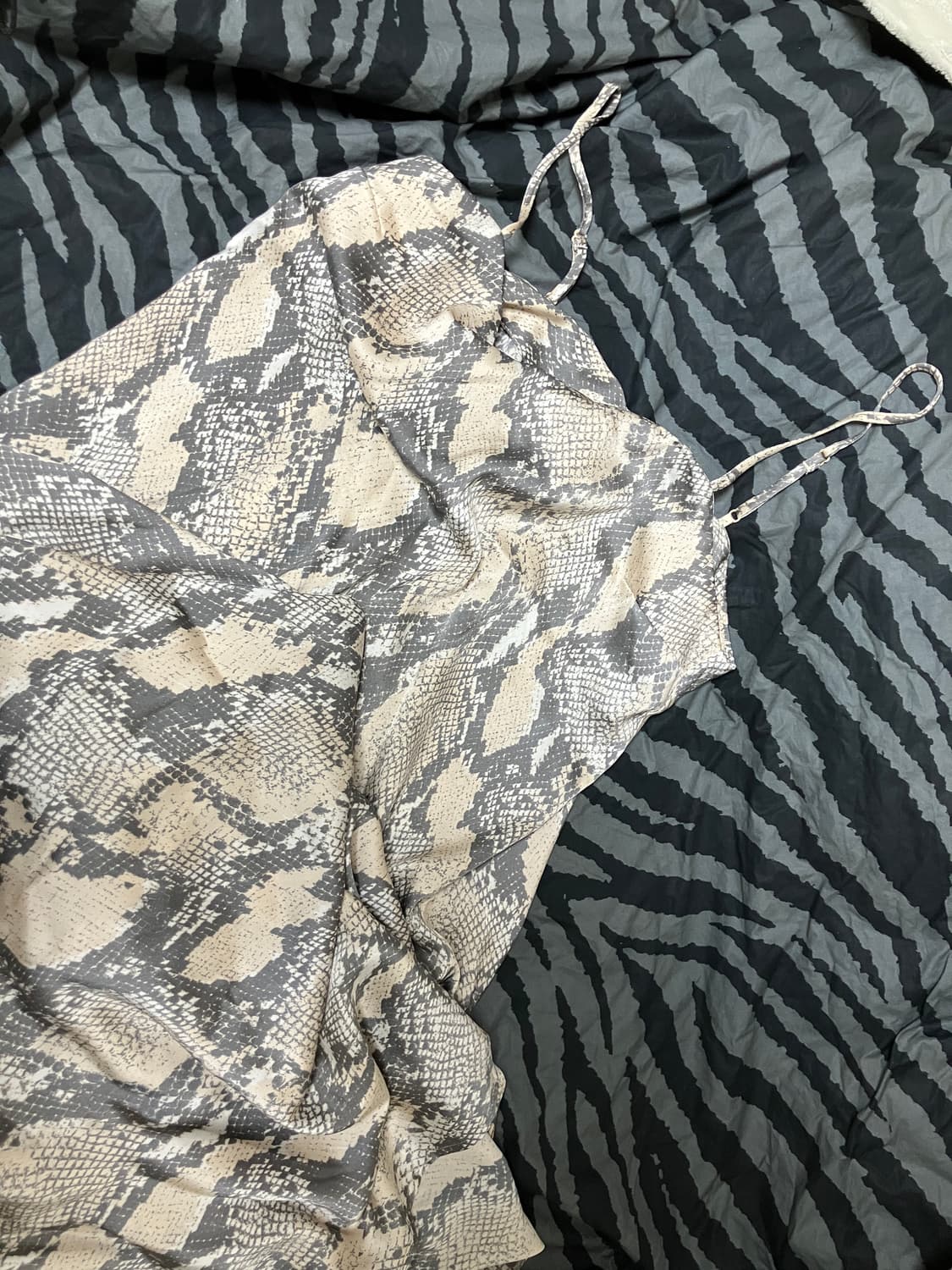 (s) h&m 애니멀 프린트 나시 드레스 상품이미지1