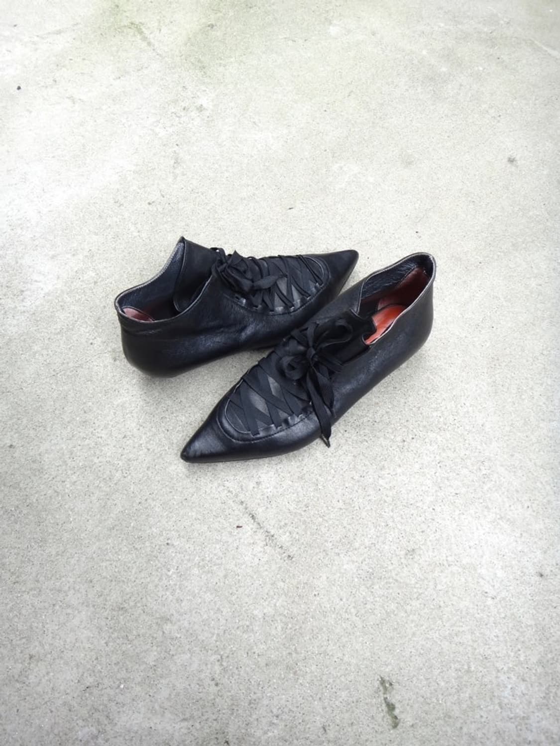 Point toe ankle strap shoes / black 상품이미지4