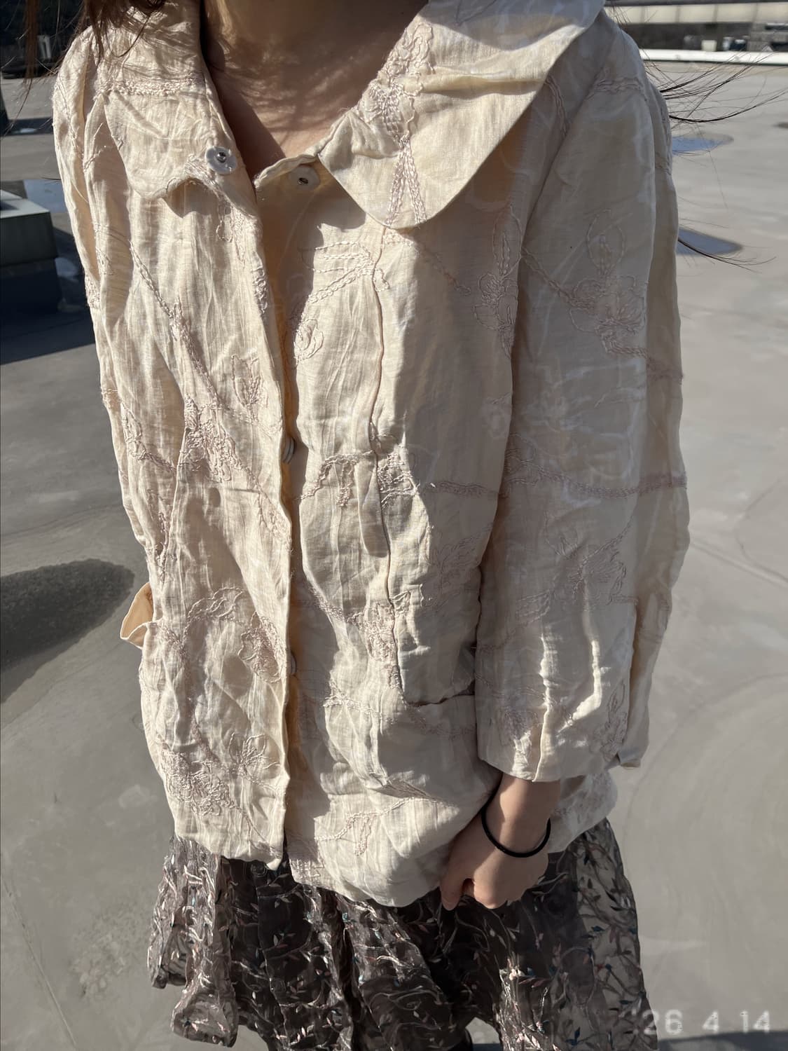 Lace Collared Blouse 레이스 카라 자켓 상품이미지2