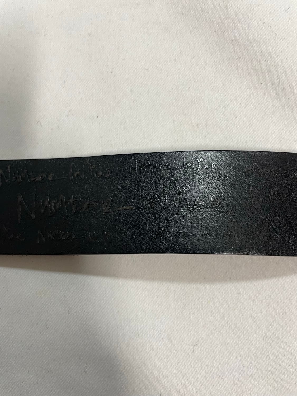 넘버나인 더블 버클 레더 벨트 상품이미지3