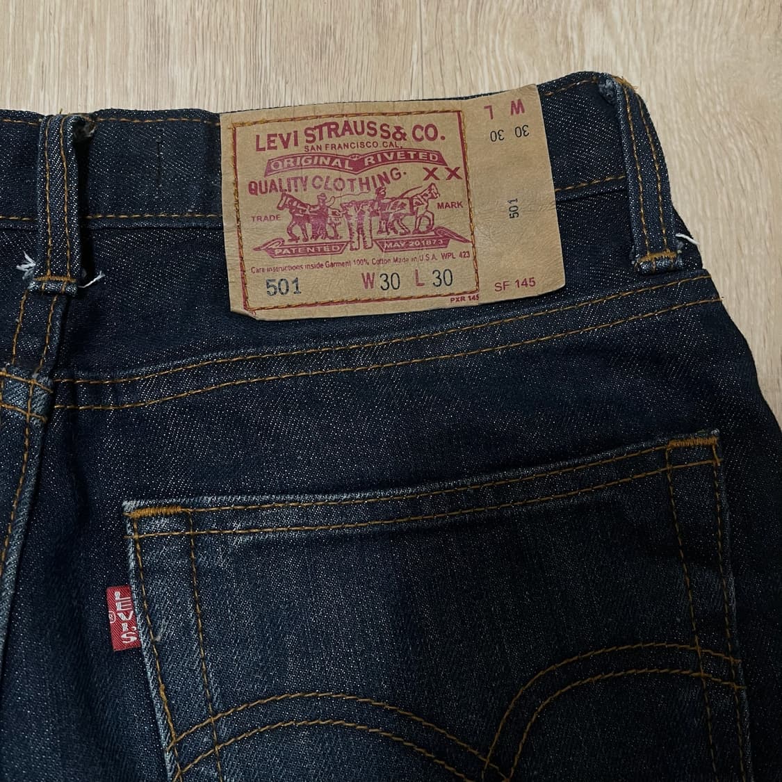 리바이스 501 BIG E 버튼플라이 데님 청바지 [진청] W30 L30 상품이미지6
