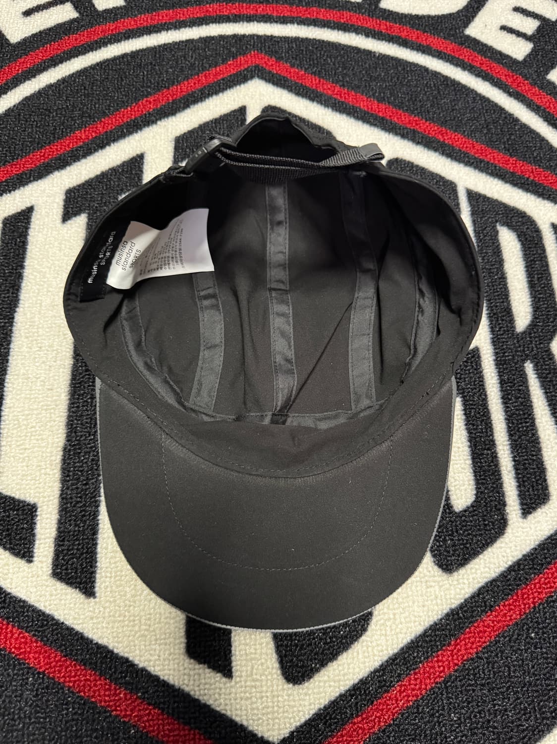 무신사 스탠다드 스포츠 라이트웨이트 러닝 캠프 캡 블랙 상품이미지6